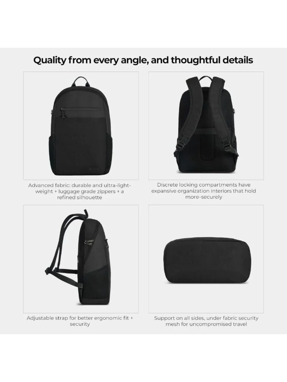 Anti-Theft Metro Backpack with RFID Blocking, Stylish Travel Bag for Safety